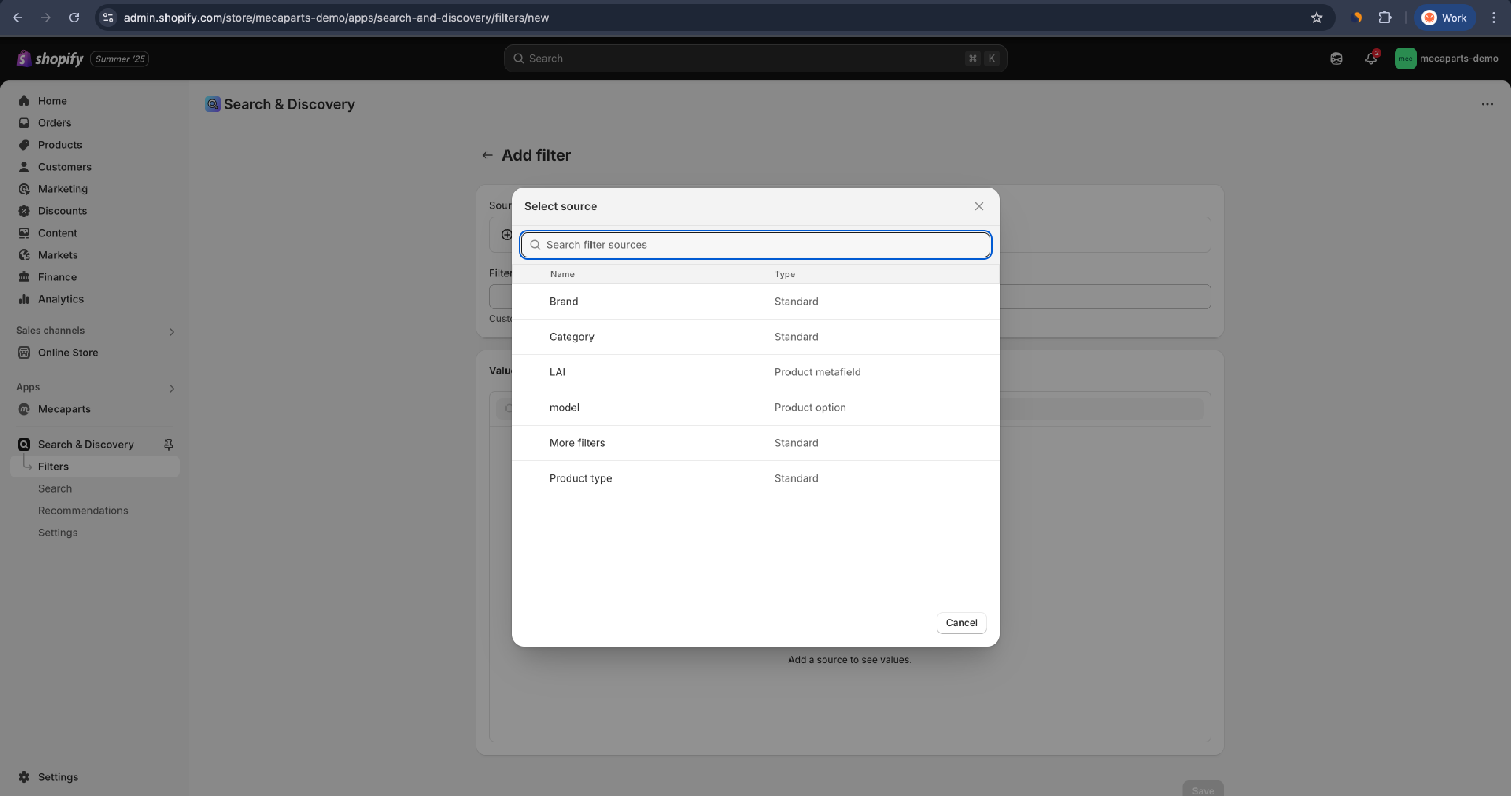 Add Filter Button