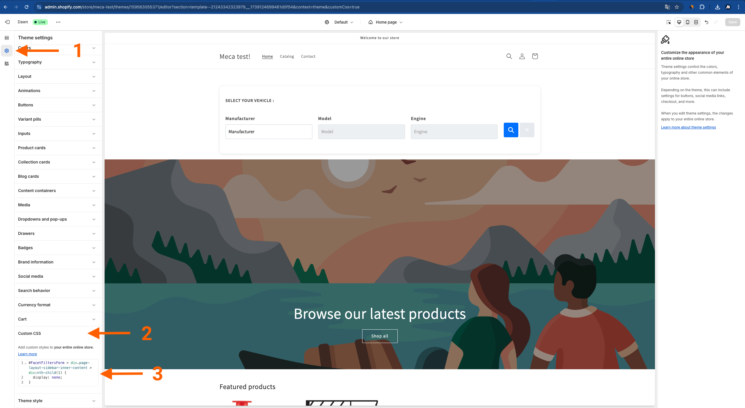 Add Custom CSS