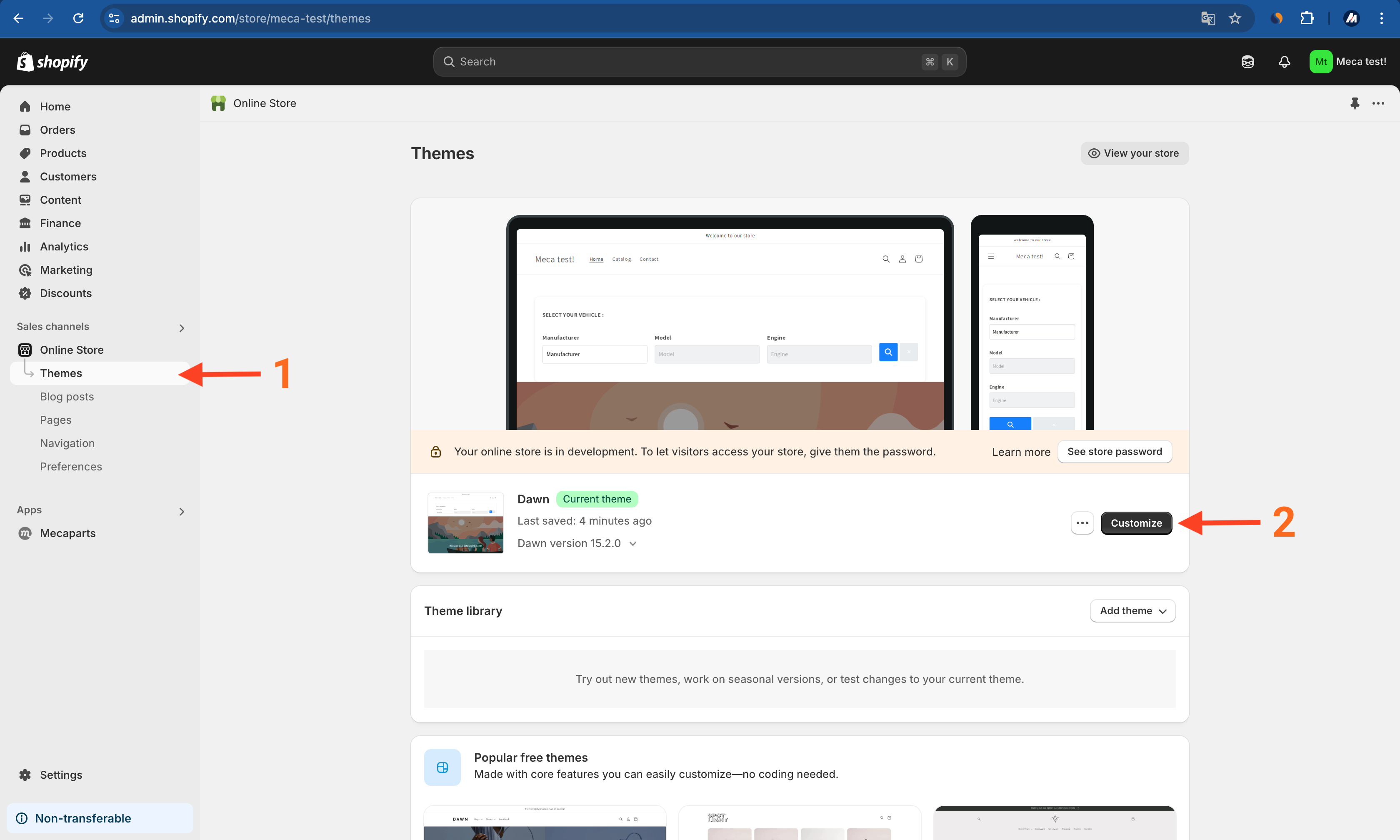 Custom Theme