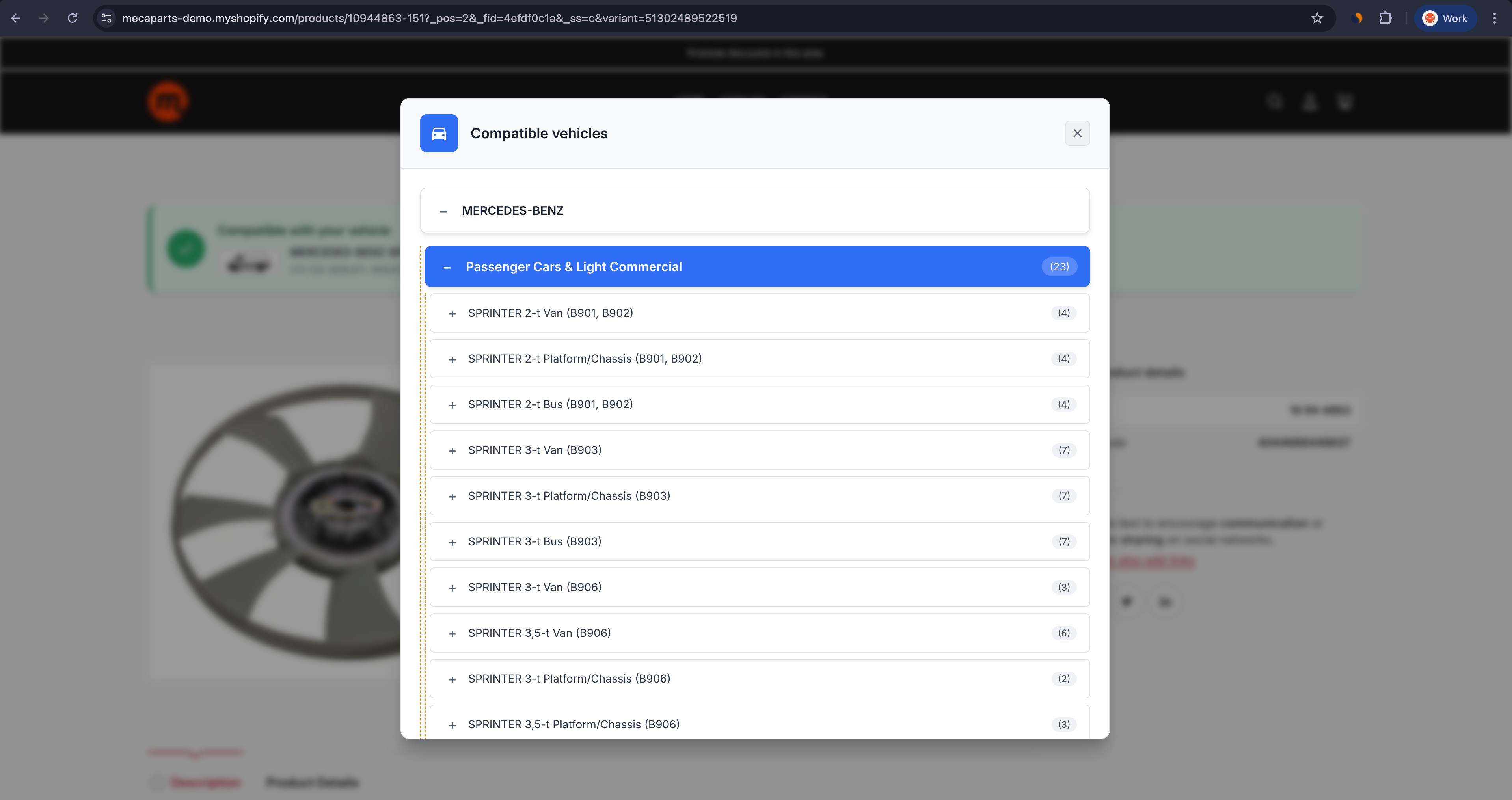 Configure Vehicle Compatibility