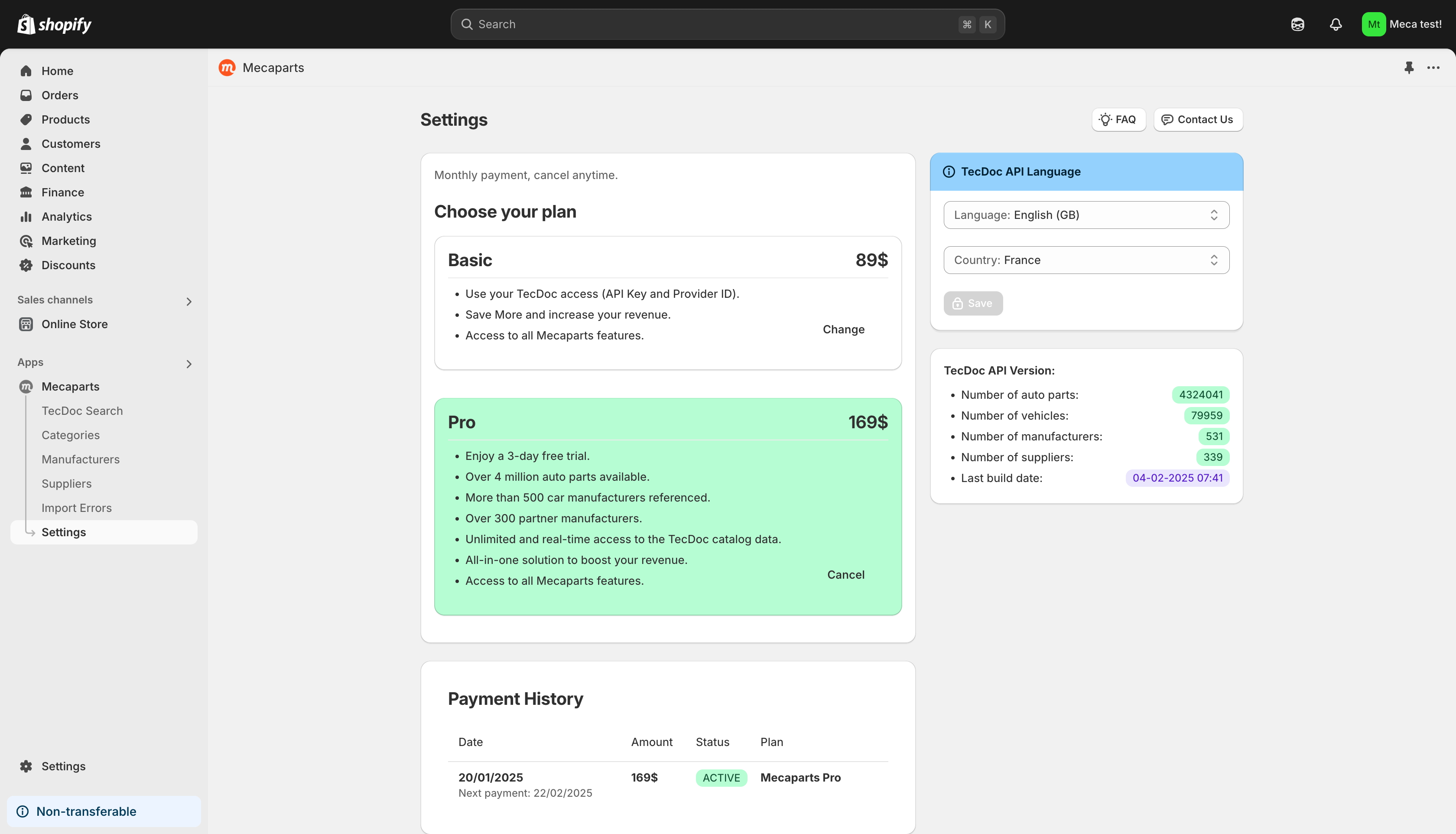 Post-Payment Dashboard